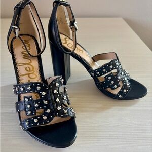 Sam Edelman Black Studded Women's Heels 5.5